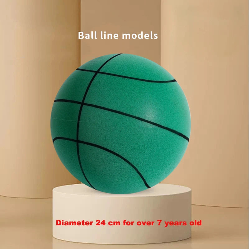 Bouncing Mute Ball Indoor Silent Basketball 18/21/24 Cm and Basket Foam Ball Sports and Entertainment Toy No Noise Fast Shipping