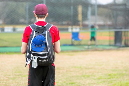 Baseball Bat Bag - Backpack for Baseball, T-Ball & Softball Equipment & Gear for Youth and Adults | Holds Bat, Helmet, Glove, & Shoes |Shoe Compartment & Fence Hook