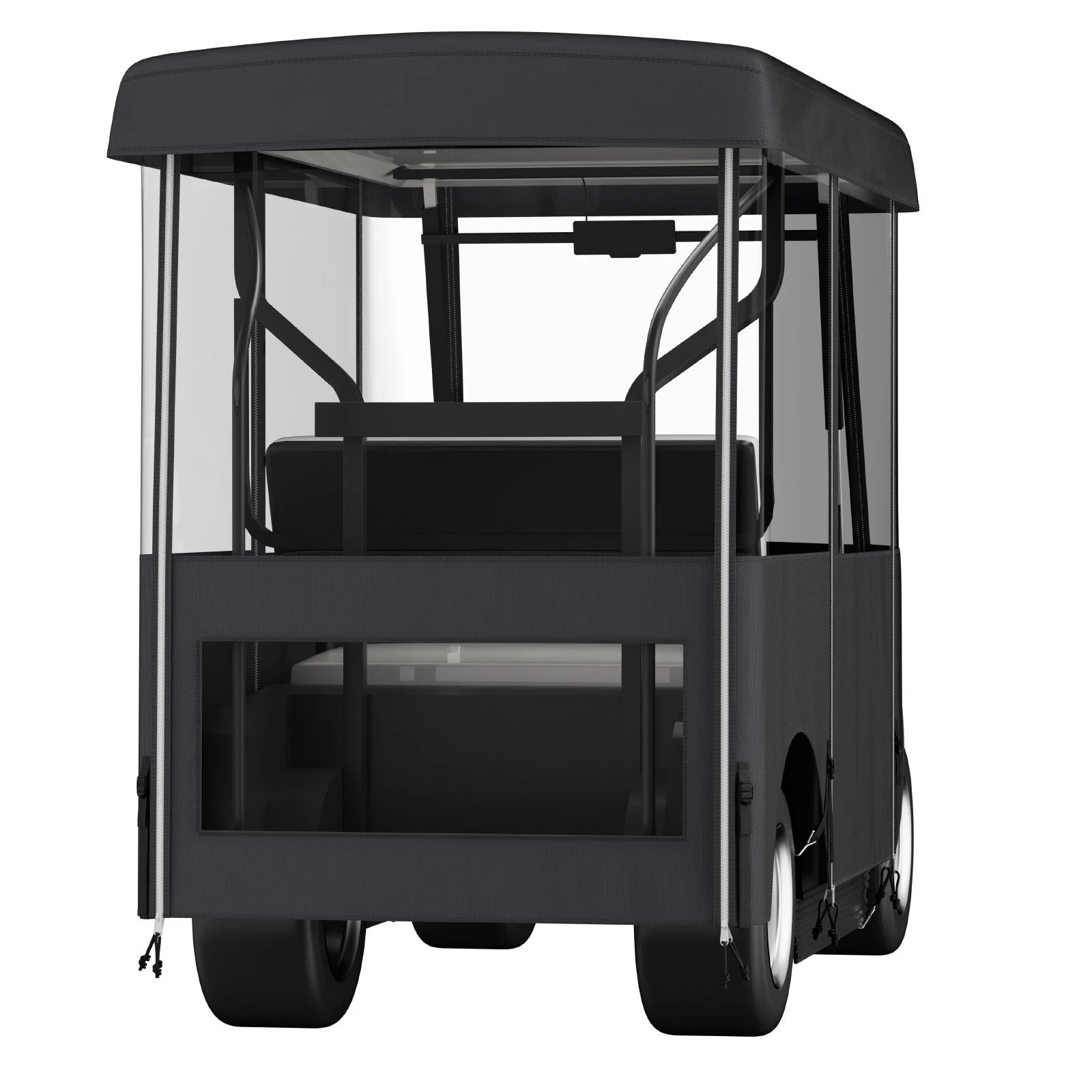 VEVOR Golf Cart Enclosure, 4-Person Golf Cart Cover, 4-Sided Fairway Deluxe, 300D Waterproof Driving Enclosure with Transparent Windows, Fit for EZGO, Club Car, Yamaha Cart (Roof up to 78.7''L)