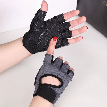 Cycling Fingerless Gloves Professional Gym Fitness Gloves for Women Men Breathable Anti-Slip Summer Fishing Bicycle Bike Gloves