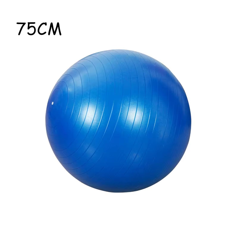 New PVC Fitness Balls Yoga Ball Thickened Explosion-Proof Exercise Home Gym Pilates Equipment Balance Ball 45Cm/55Cm/65Cm/75Cm