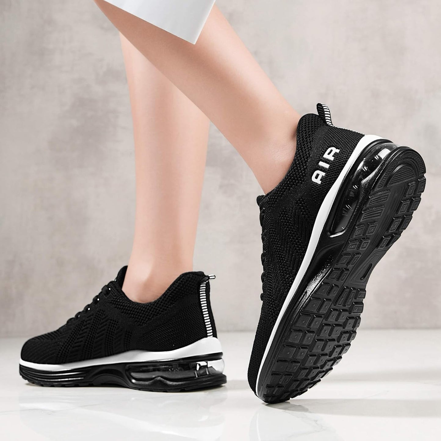 Womens Walking Shoes Lightweight Running Shoes Women’S Tennis Shoes Non Slip Air Shoes Breathable Mesh Air Cushion Sneakers for Gym Workout Sports