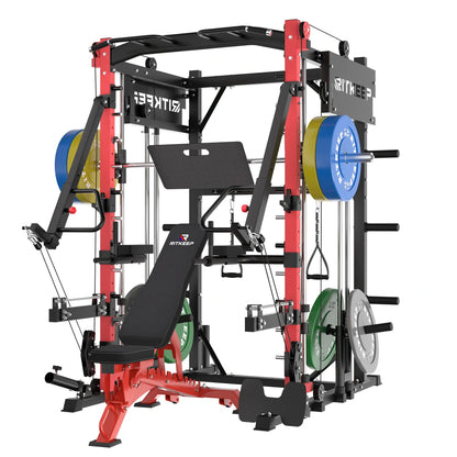 PMAX-4750 Dual Plate Loaded Squat Exercise Machine Gym Equipment Package