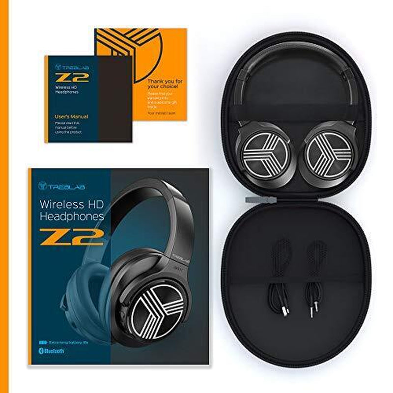 Z2 | over Ear Workout Headphones with Microphone | Bluetooth 5.0, Active Black