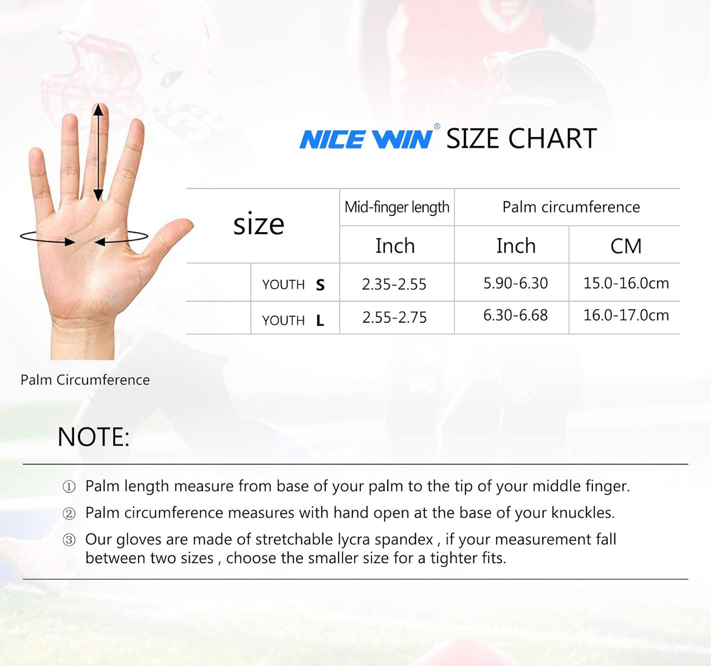 Football Gloves Youth Receiver Gloves for Kids