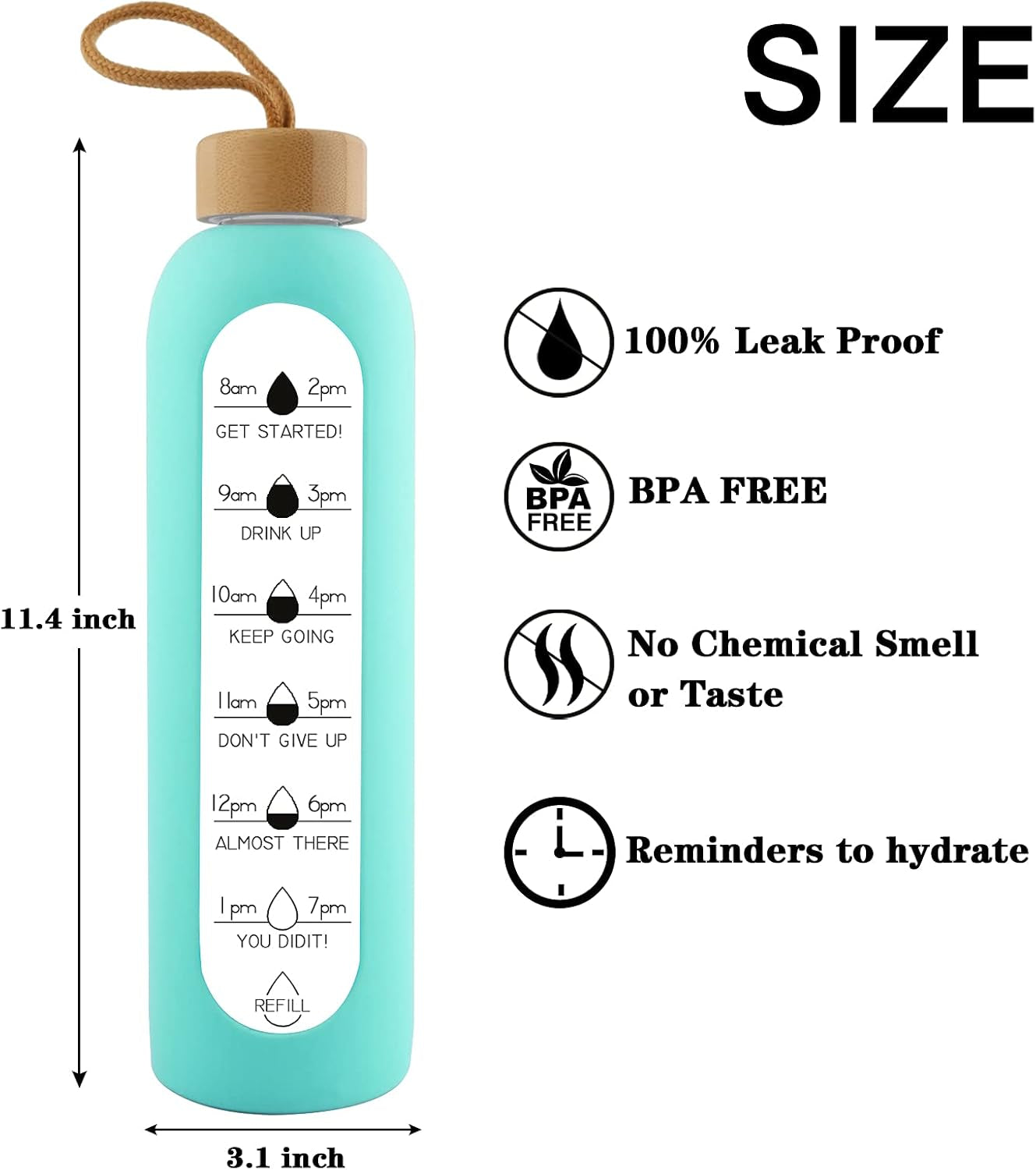 32Oz Sport Water Bottle, Vacuum Insulated Stainless Steel Double Walled Cup Leak-Proof Cola Shape Water Bottle, Keep Drinks Hot & Cold