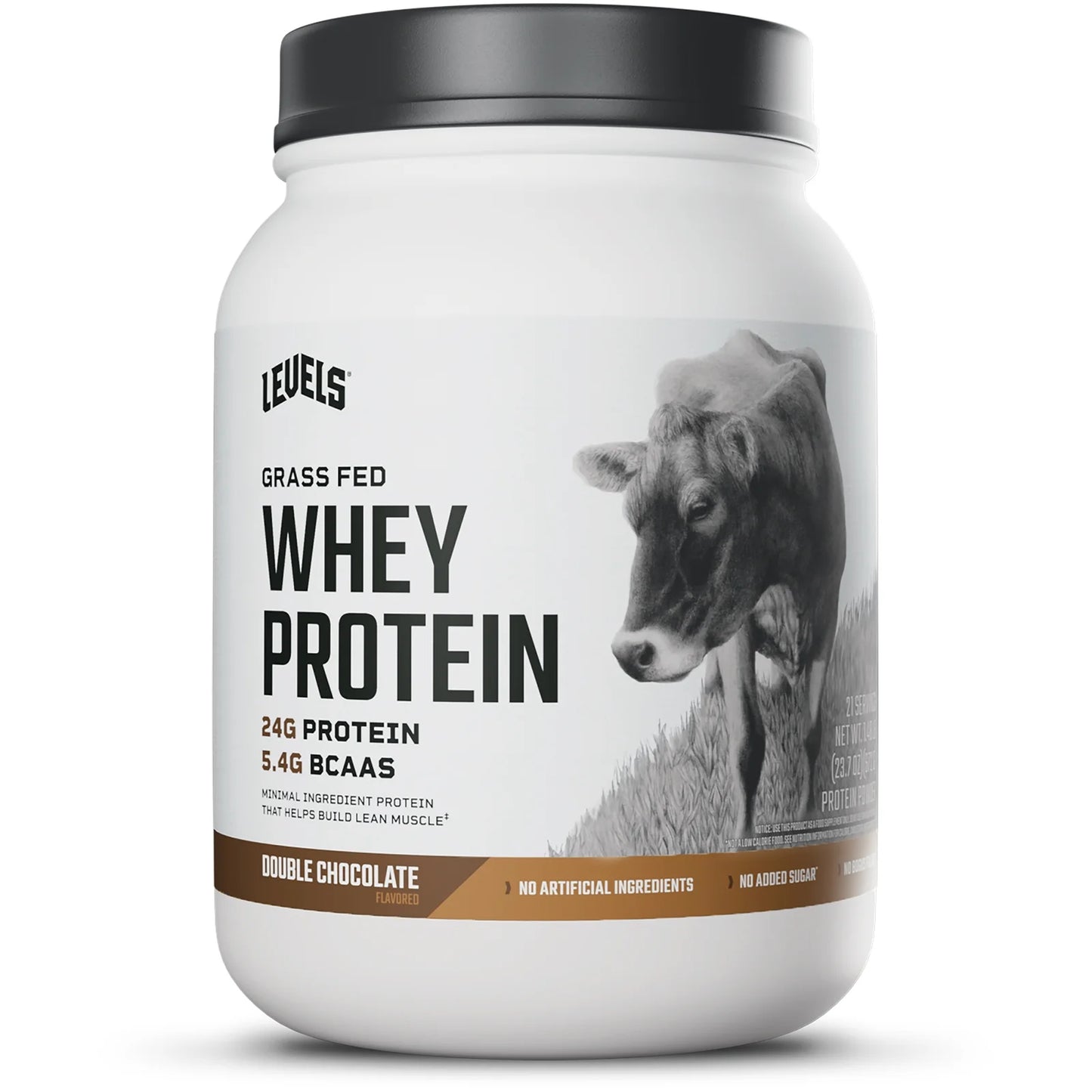 Grass Fed Whey Protein Powder, No Artificials, 24G of Protein, Double Chocolate, 1.48LB