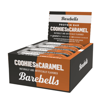 Protein Bars with 20G High Protein, 1.9Oz Bars, Cookies & Caramel - 12 Count