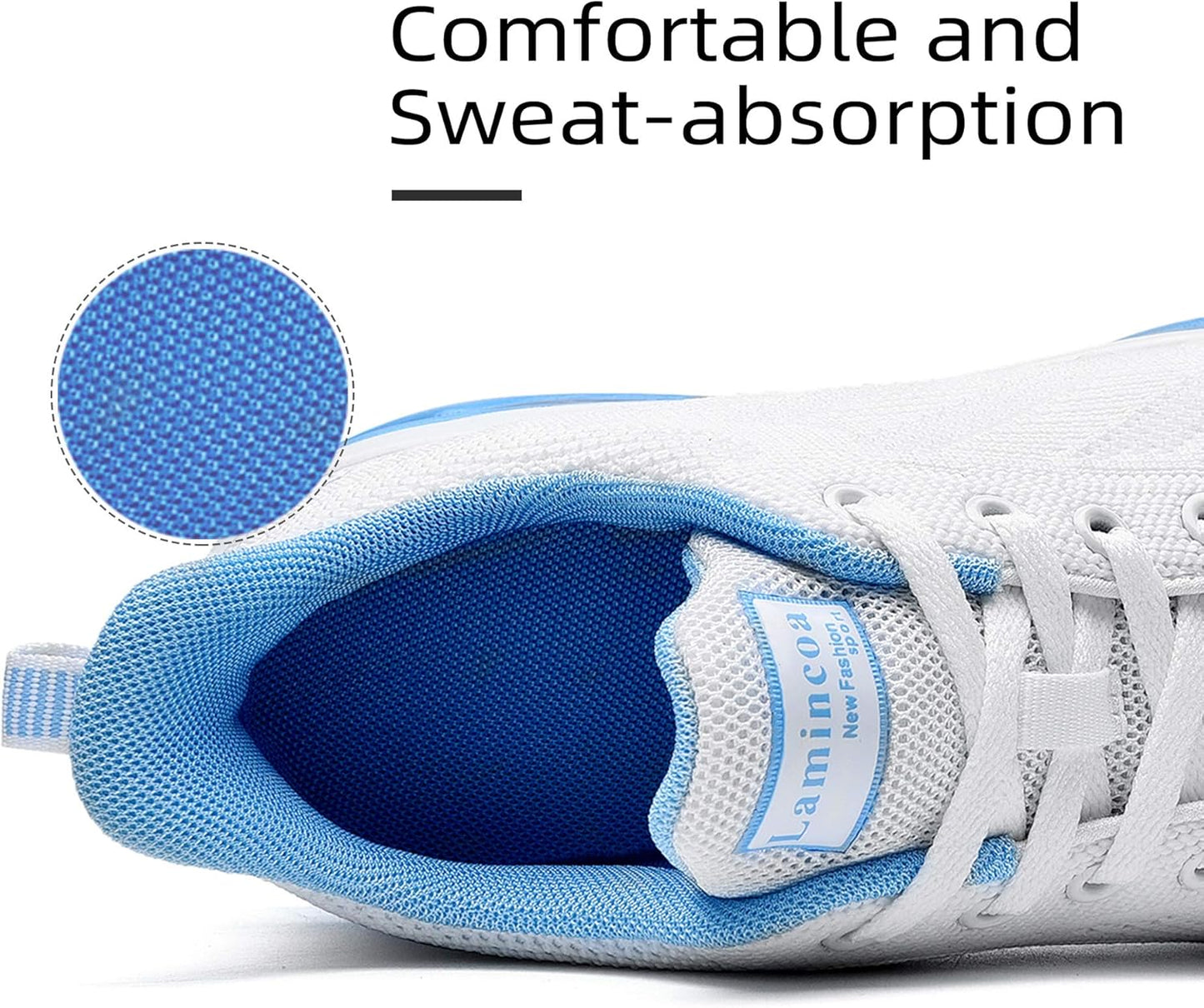 Womens Walking Shoes Lightweight Running Shoes Women’S Tennis Shoes Non Slip Air Shoes Breathable Mesh Air Cushion Sneakers for Gym Workout Sports