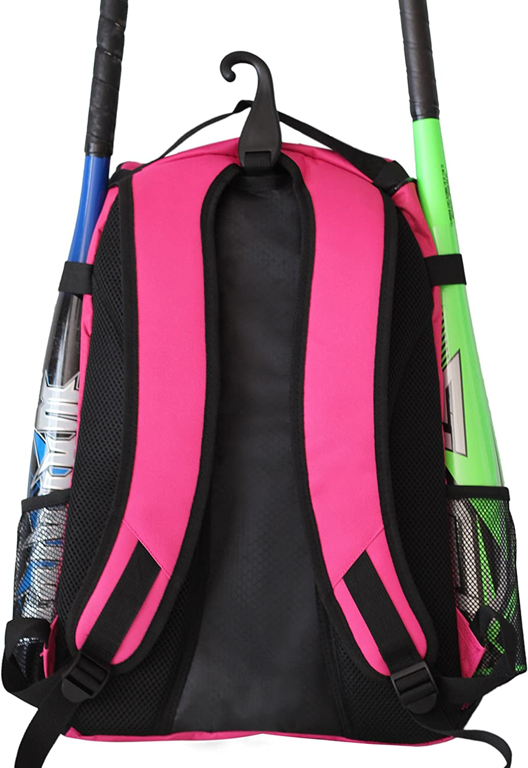 Baseball Bat Bag - Backpack for Baseball, T-Ball & Softball Equipment & Gear for Youth and Adults | Holds Bat, Helmet, Glove, & Shoes |Shoe Compartment & Fence Hook