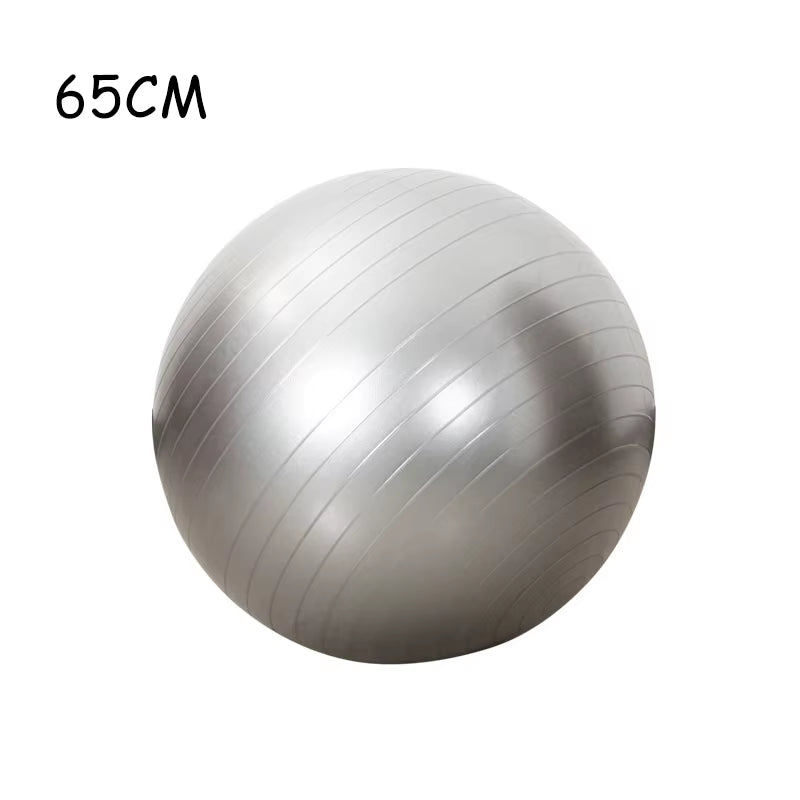 New PVC Fitness Balls Yoga Ball Thickened Explosion-Proof Exercise Home Gym Pilates Equipment Balance Ball 45Cm/55Cm/65Cm/75Cm