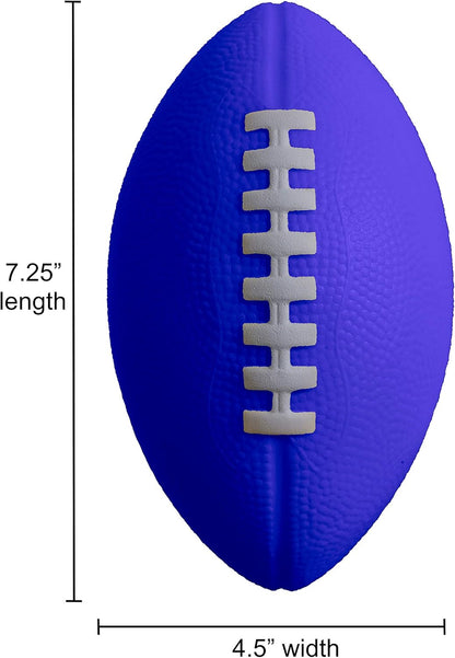 Foam Football - 7.25” Kids Football - Soft, Small Footballs for Kids – Toddler Mini Football 3 Pack