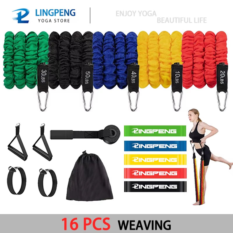 Resistance Band Elastic Band Strength Training Rod Set Resistance Fitness Equipment Exercise Band Gym Home Exercise Equipment