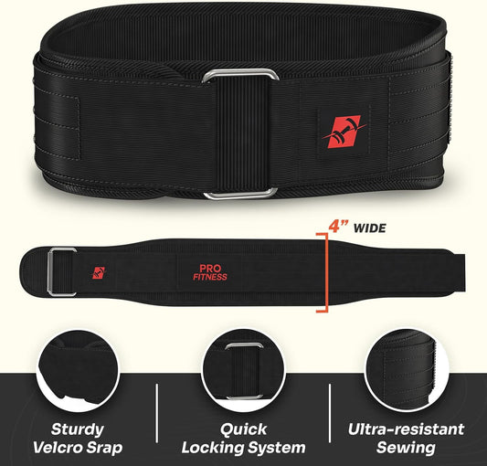 Weight Lifting Belt - Premium Weightlifting Belt for Serious Functional Fitness, Weight Belt, Olympic Lifting - Men & Women Lifting Support, Deadlift Training Belt