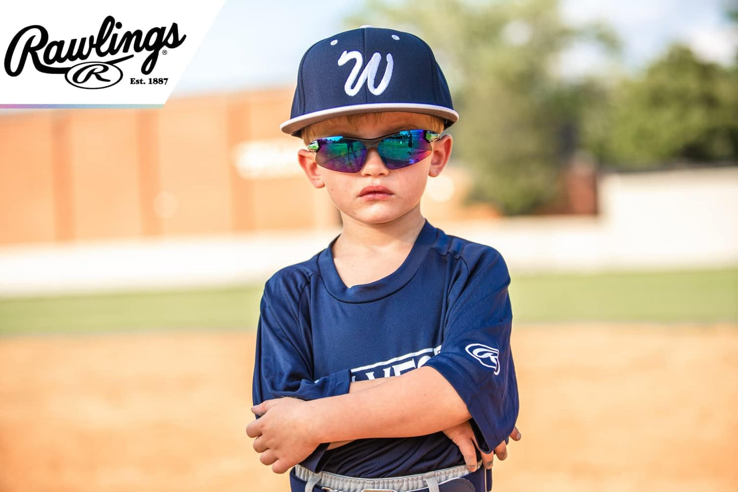 Kids Sunglasses for Baseball and Softball Sunglasses - Several Colors - Stylish Shield Lenses