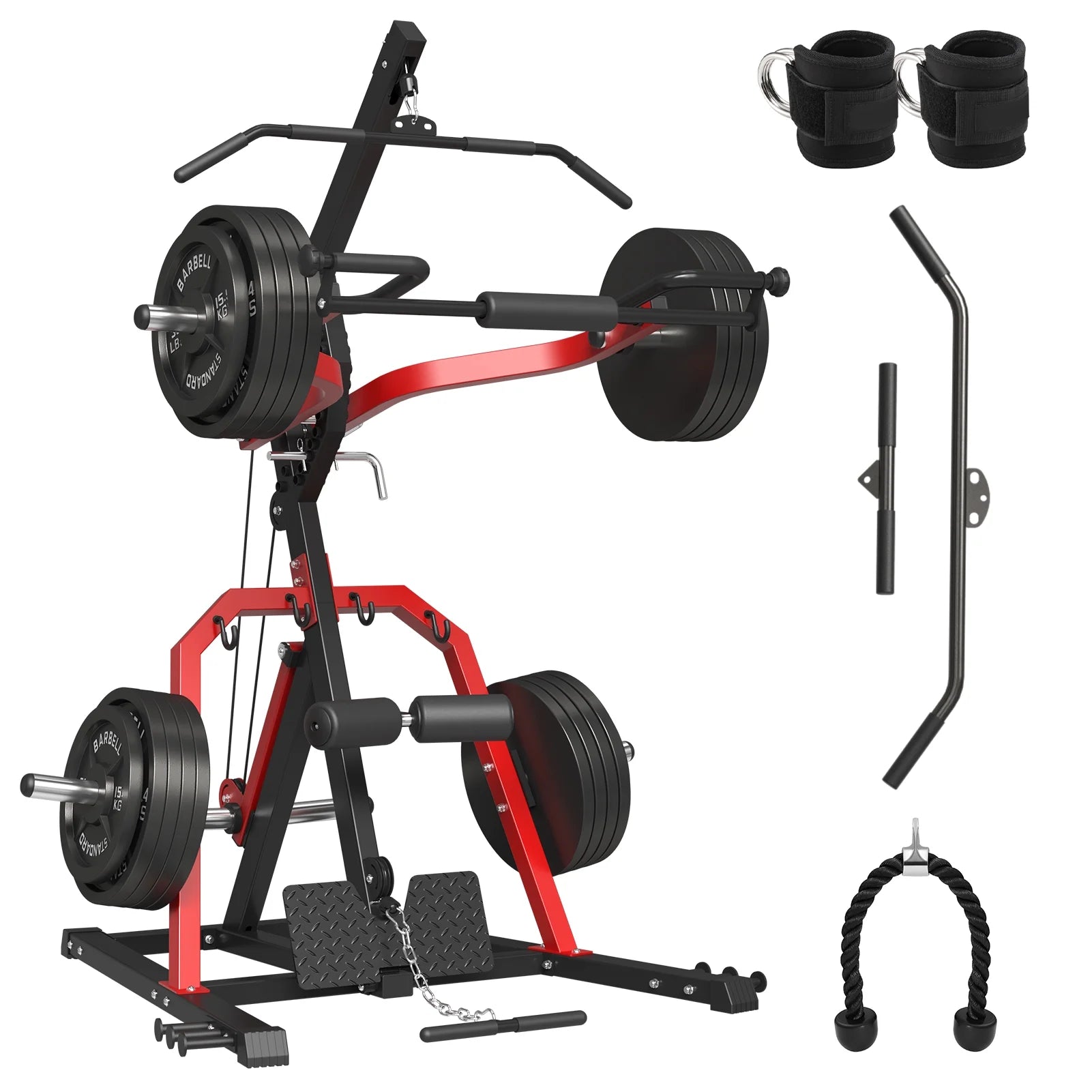 Leverage Gym, 2055 Lb Bench Press Machine, Adjustable Full Body Workout, 81"