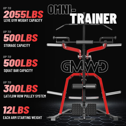 Leverage Gym, 2055 Lb Bench Press Machine, Adjustable Full Body Workout, 81"