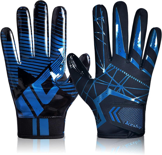 Football Gloves Adult Football Receiver Gloves,Enhanced Performance Football Gloves and High Grip Football Gloves for Adult and Kids