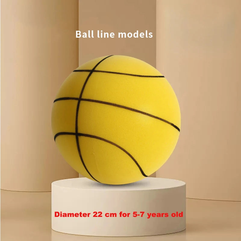 Bouncing Mute Ball Indoor Silent Basketball 18/21/24 Cm and Basket Foam Ball Sports and Entertainment Toy No Noise Fast Shipping