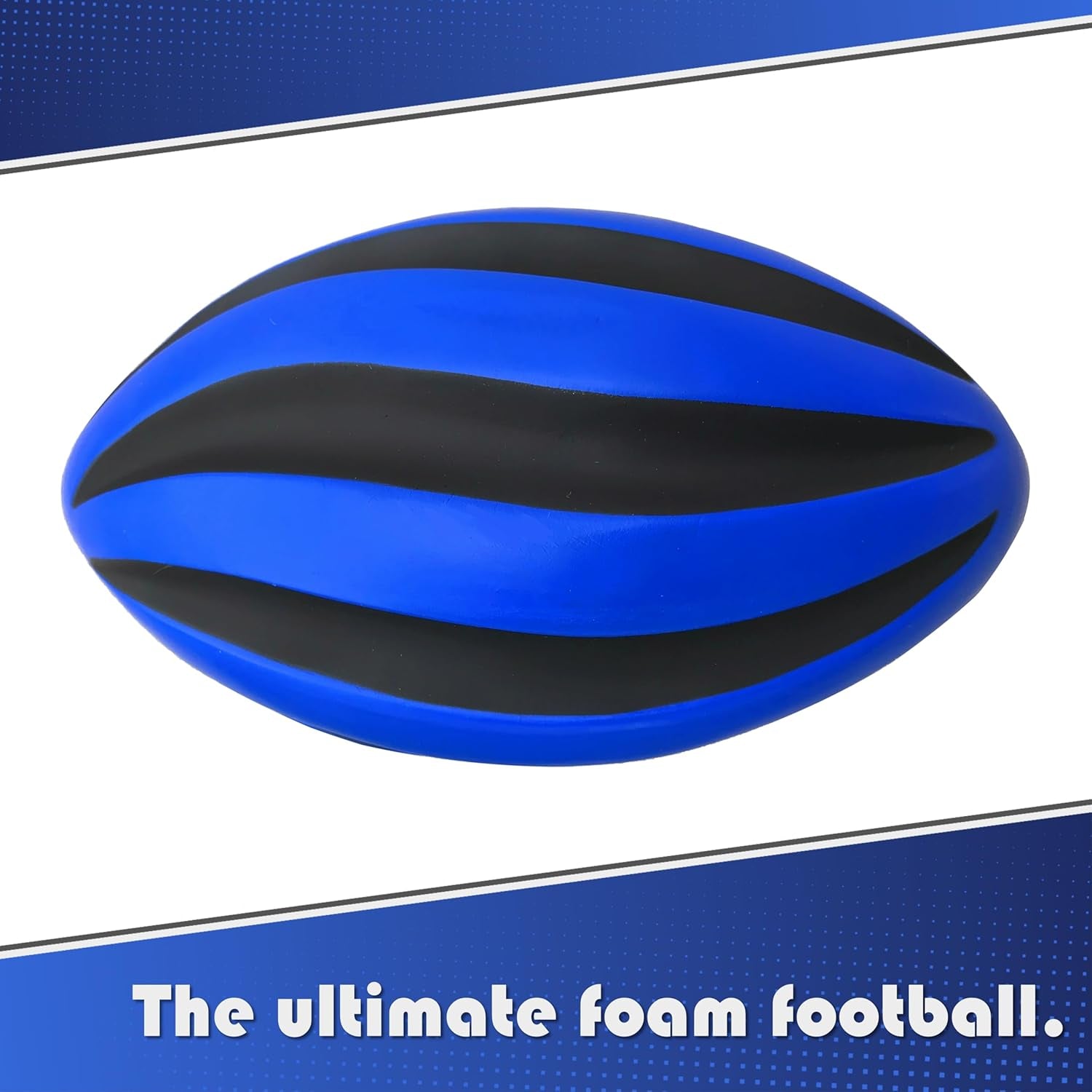 Spiral Foam Football - Soft Foam Football for Kids - 9 Inches - American Football - 1 Each