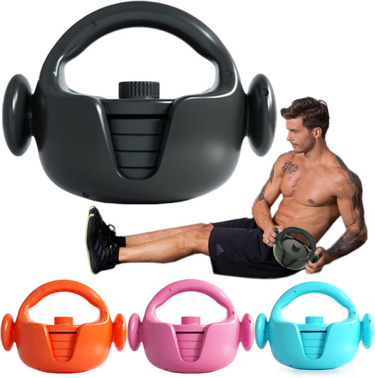 Kettlebell Adjustable Kettlebell Weight Sets Comes with Three Grips 5Lbs,8Lbs,12Lbs,15Lbs,Strength Training&Full-Body Workout for Home or Gym Black