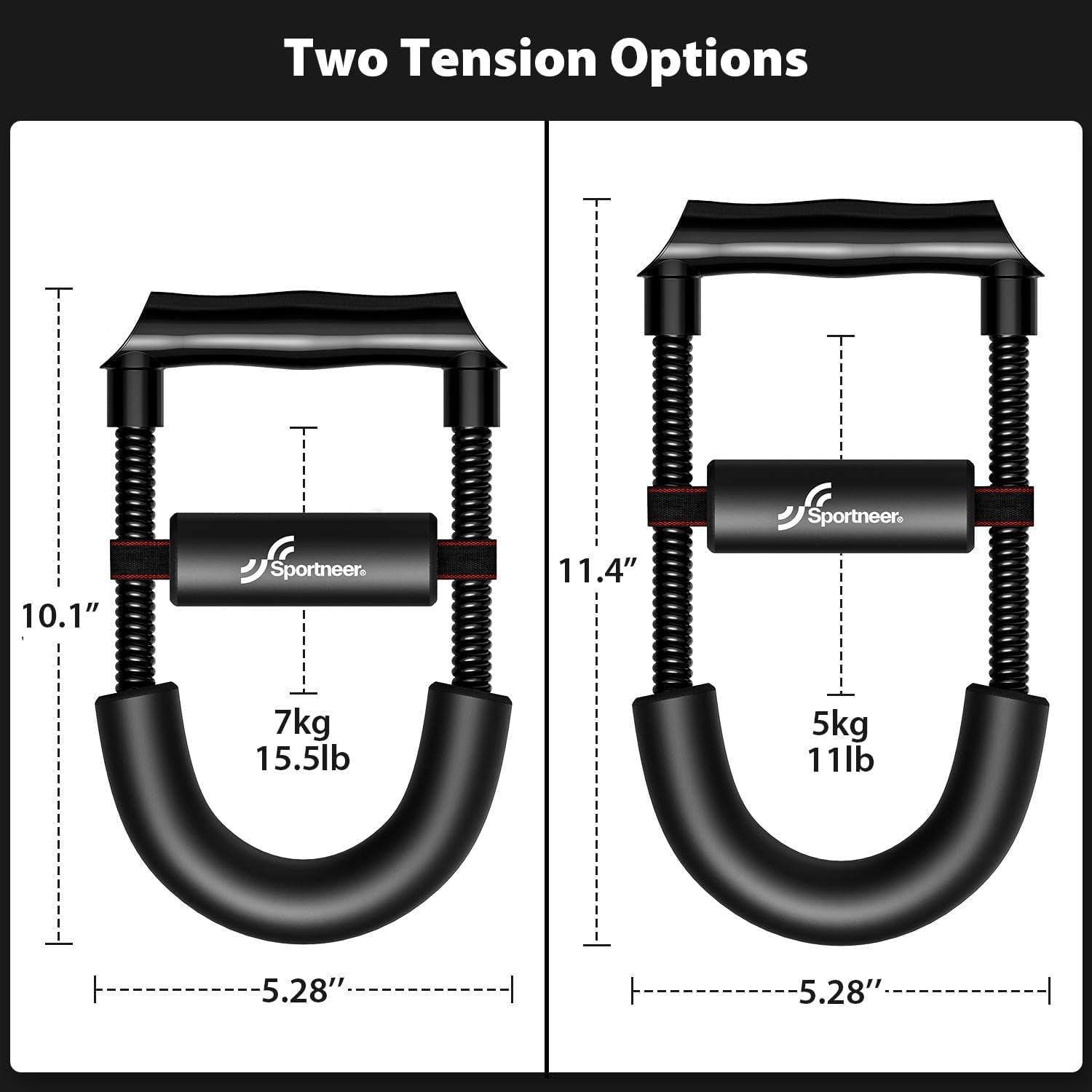 Forearm Strengthener  Forearm Wrist Strengthener Exerciser with Adjustable Tension for Improving Strength - Hand Developer Arm Grip Workout Strength Trainer Home Gym Workout Equipment for Starter and Pro