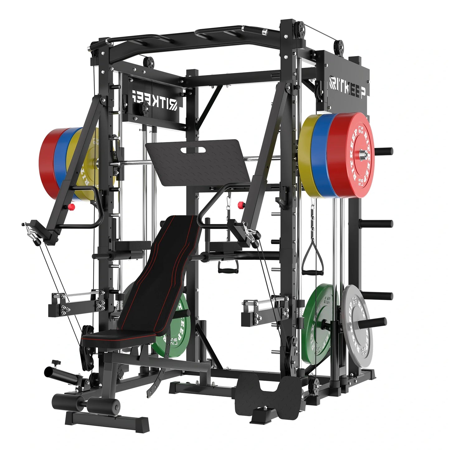 PMAX-4750 Dual Plate Loaded Squat Exercise Machine Gym Equipment Package