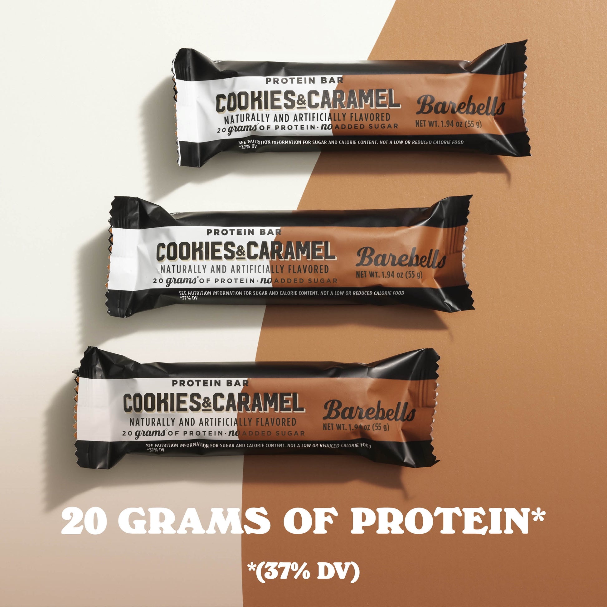 Protein Bars with 20G High Protein, 1.9Oz Bars, Cookies & Caramel - 12 Count