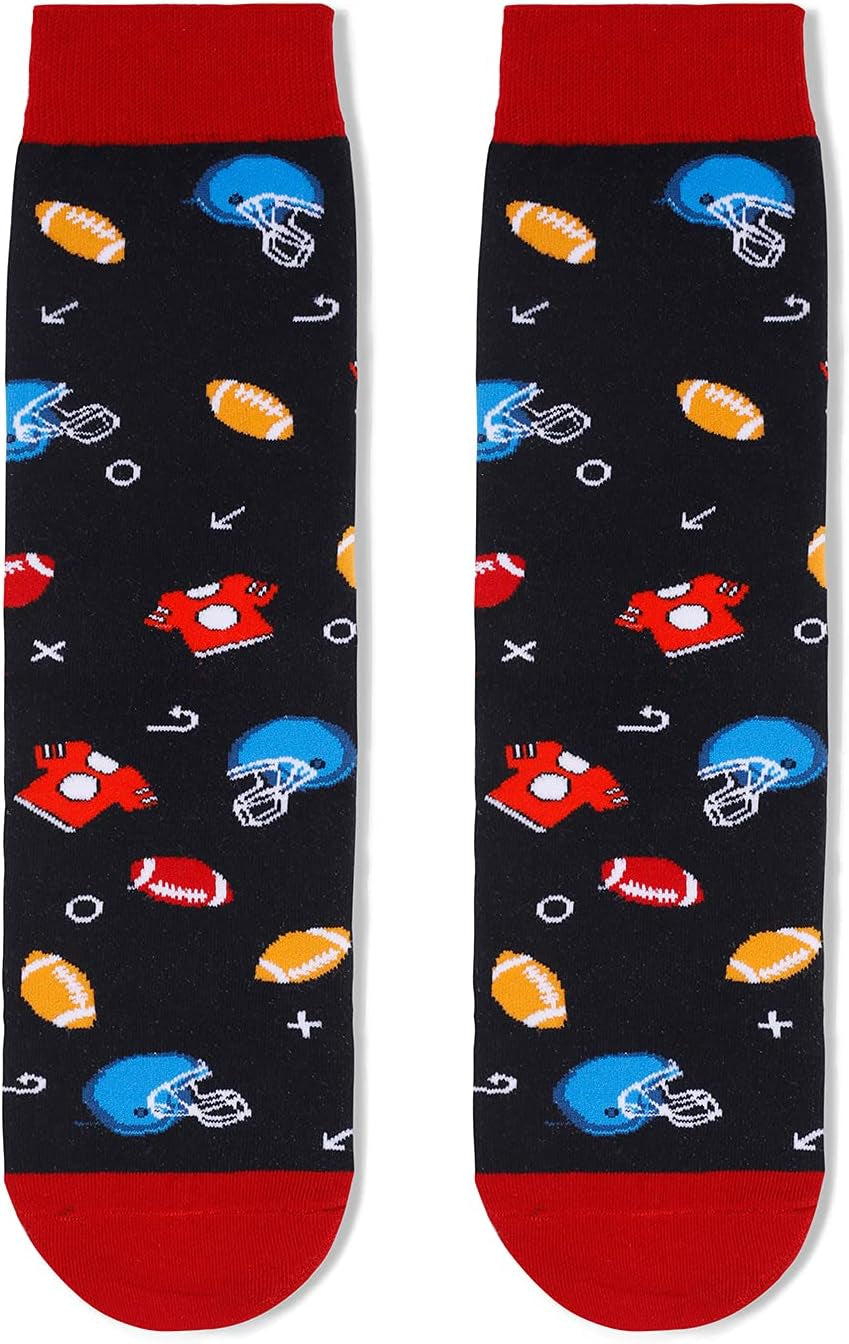 Men'S Football Sport Socks-Funny Saying I'D Rather Be Watching Football Socks for Football Lover