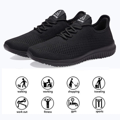 Men'S Running Shoes Ultra Lightweight Breathable Walking Shoes Non Slip Athletic Fashion Sneakers Mesh Workout Casual Sports Shoes