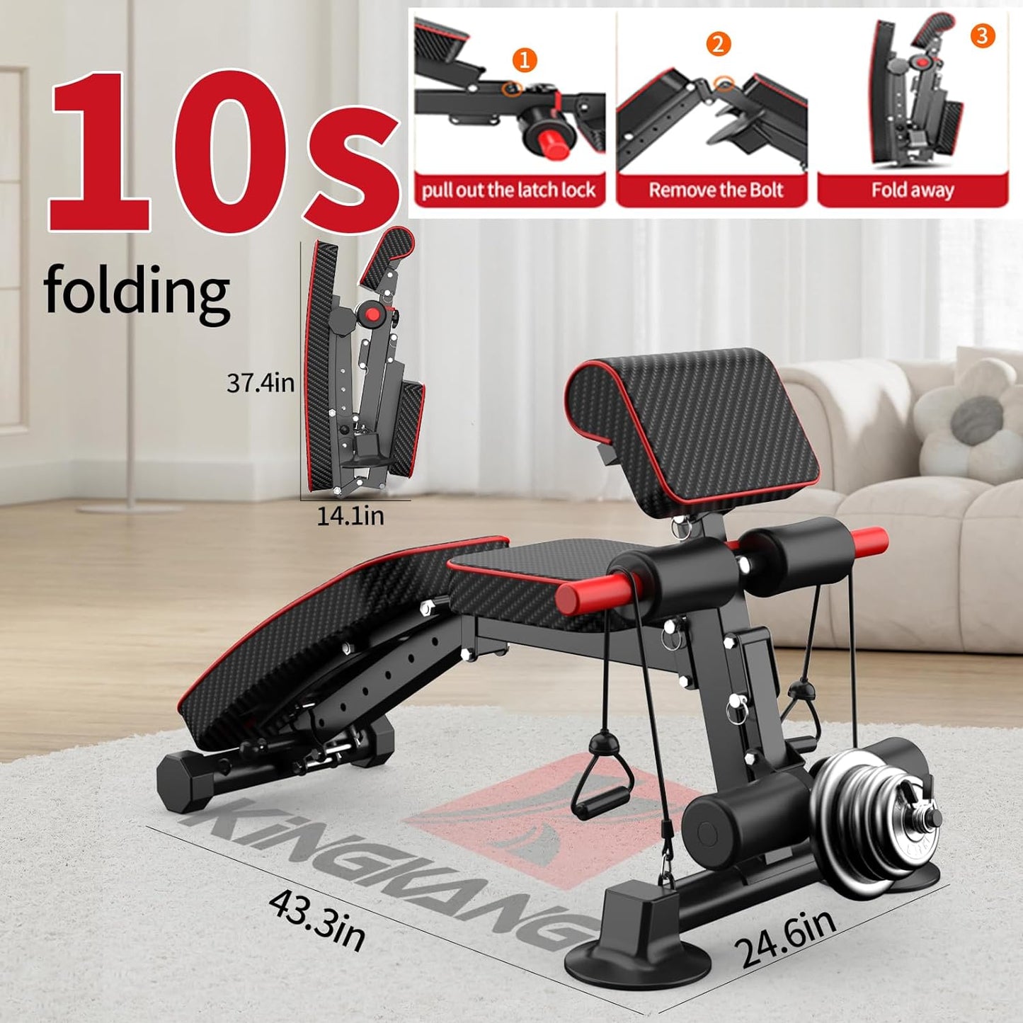 Home Gym Equipment Exercise Machine Leg Curl Extension Bench Arm Preacher Bicep