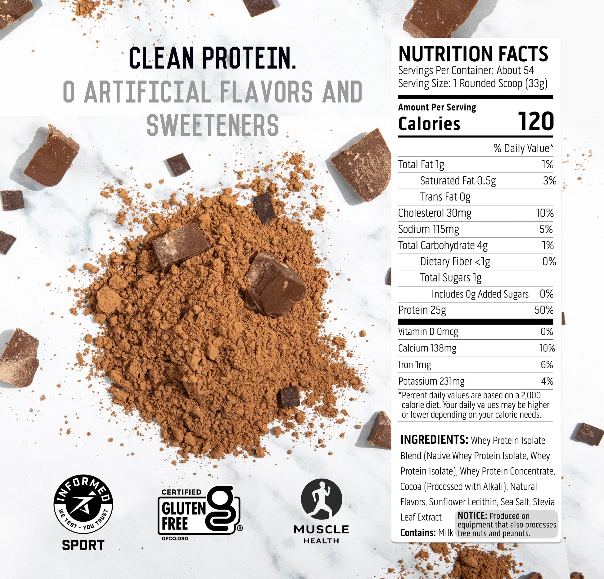 Native Fuel Whey Protein Powder, Chocolate, 4 Lbs