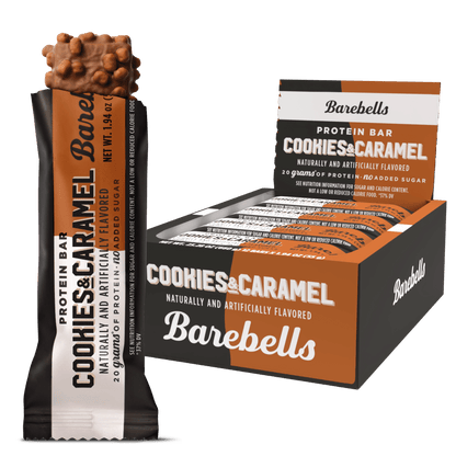 Protein Bars with 20G High Protein, 1.9Oz Bars, Cookies & Caramel - 12 Count