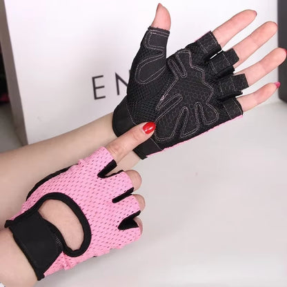 Cycling Fingerless Gloves Professional Gym Fitness Gloves for Women Men Breathable Anti-Slip Summer Fishing Bicycle Bike Gloves