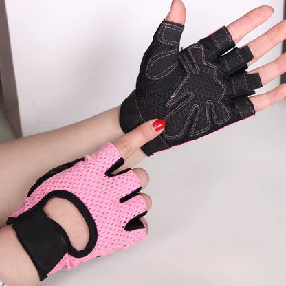 Cycling Fingerless Gloves Professional Gym Fitness Gloves for Women Men Breathable Anti-Slip Summer Fishing Bicycle Bike Gloves