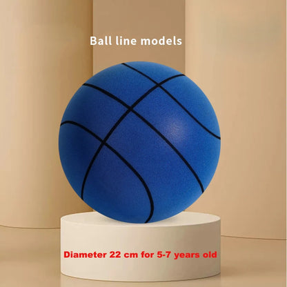 Bouncing Mute Ball Indoor Silent Basketball 18/21/24 Cm and Basket Foam Ball Sports and Entertainment Toy No Noise Fast Shipping