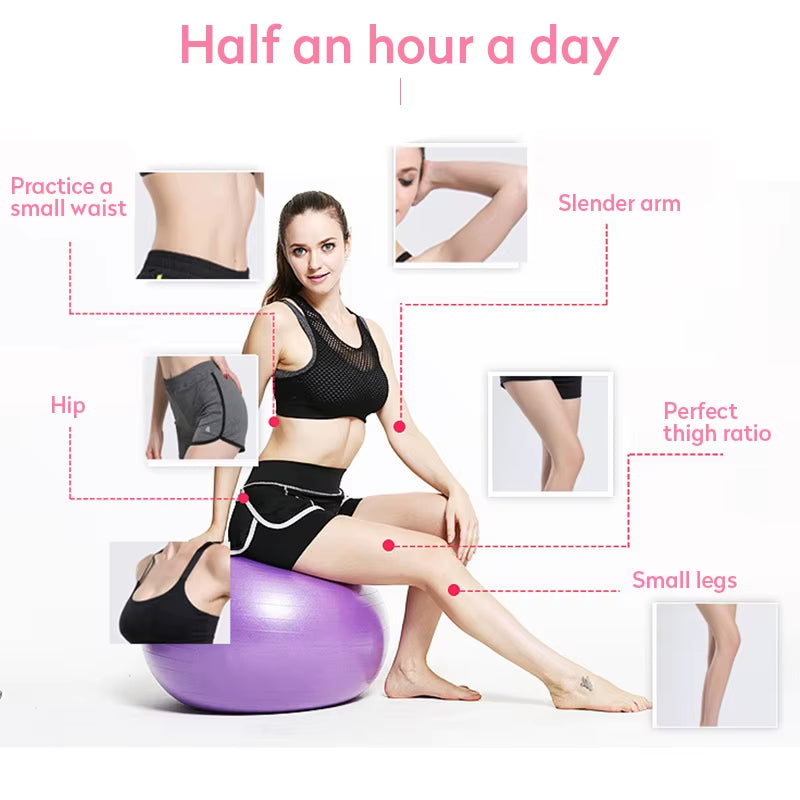 New PVC Fitness Balls Yoga Ball Thickened Explosion-Proof Exercise Home Gym Pilates Equipment Balance Ball 45Cm/55Cm/65Cm/75Cm