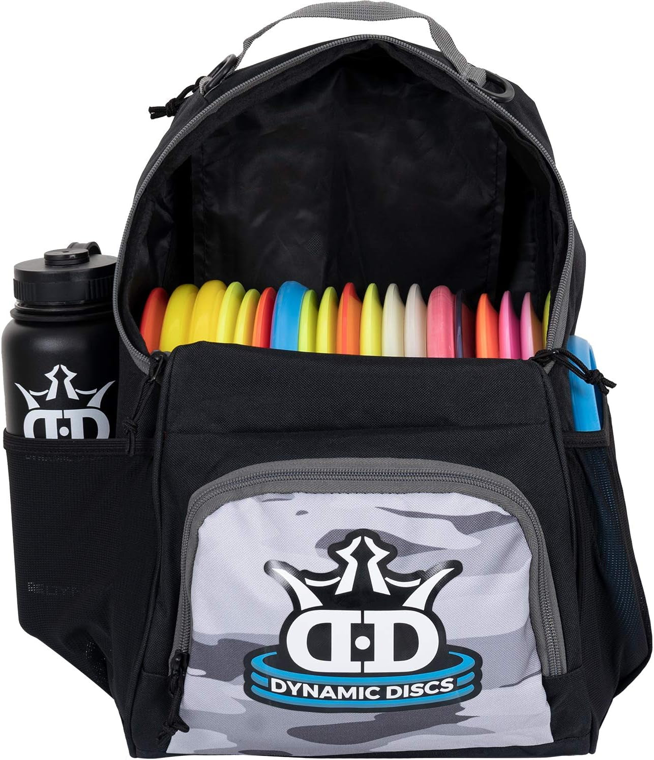 Cadet Disc Golf Bag - 17+ Discs Capacity - Beginner Disc Golf Accessories for Men - USA Business & Support - Includes Accessories Pouch & Water Bottle Holder - Lightweight & Durable