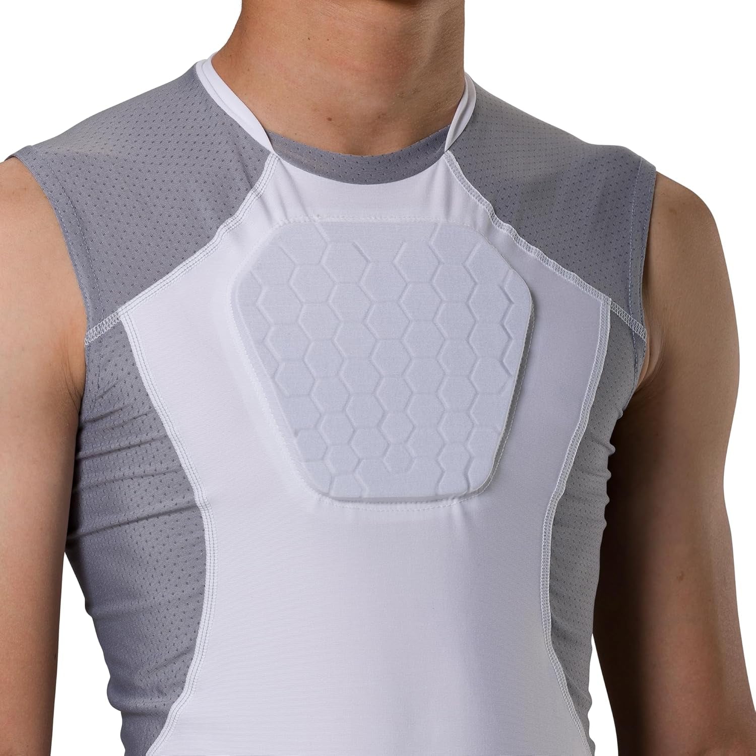 Youth Chest Protector Baseball Heart Guard Sternum Protection Compression Shirt. HEX Padded Shirt