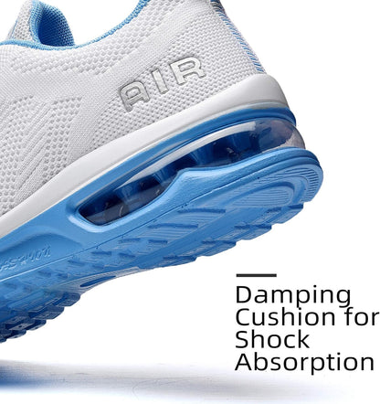 Womens Walking Shoes Lightweight Running Shoes Women’S Tennis Shoes Non Slip Air Shoes Breathable Mesh Air Cushion Sneakers for Gym Workout Sports