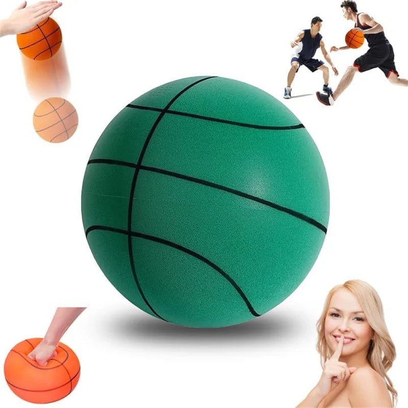 Bouncing Mute Ball Indoor Silent Basketball 18/21/24 Cm and Basket Foam Ball Sports and Entertainment Toy No Noise Fast Shipping