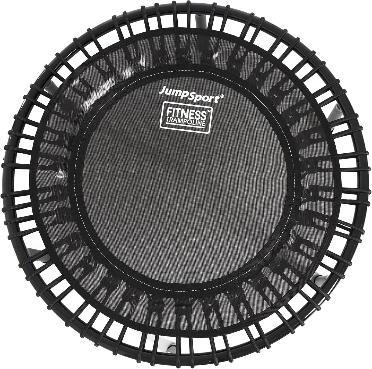 200 in Home Cardio Fitness Rebounder - Durable Silent Bounce Mini Trampoline with Premium Bungees, Workout DVD, and Online Access to Video Workouts - Safe and Gentle on the Body