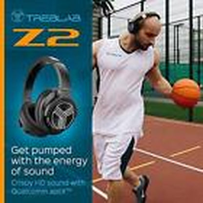 Z2 | over Ear Workout Headphones with Microphone | Bluetooth 5.0, Active Black