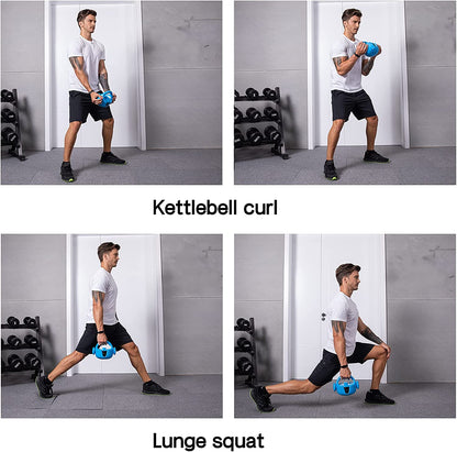 Kettlebell Adjustable Kettlebell Weight Sets Comes with Three Grips 5Lbs,8Lbs,12Lbs,15Lbs,Strength Training&Full-Body Workout for Home or Gym Black