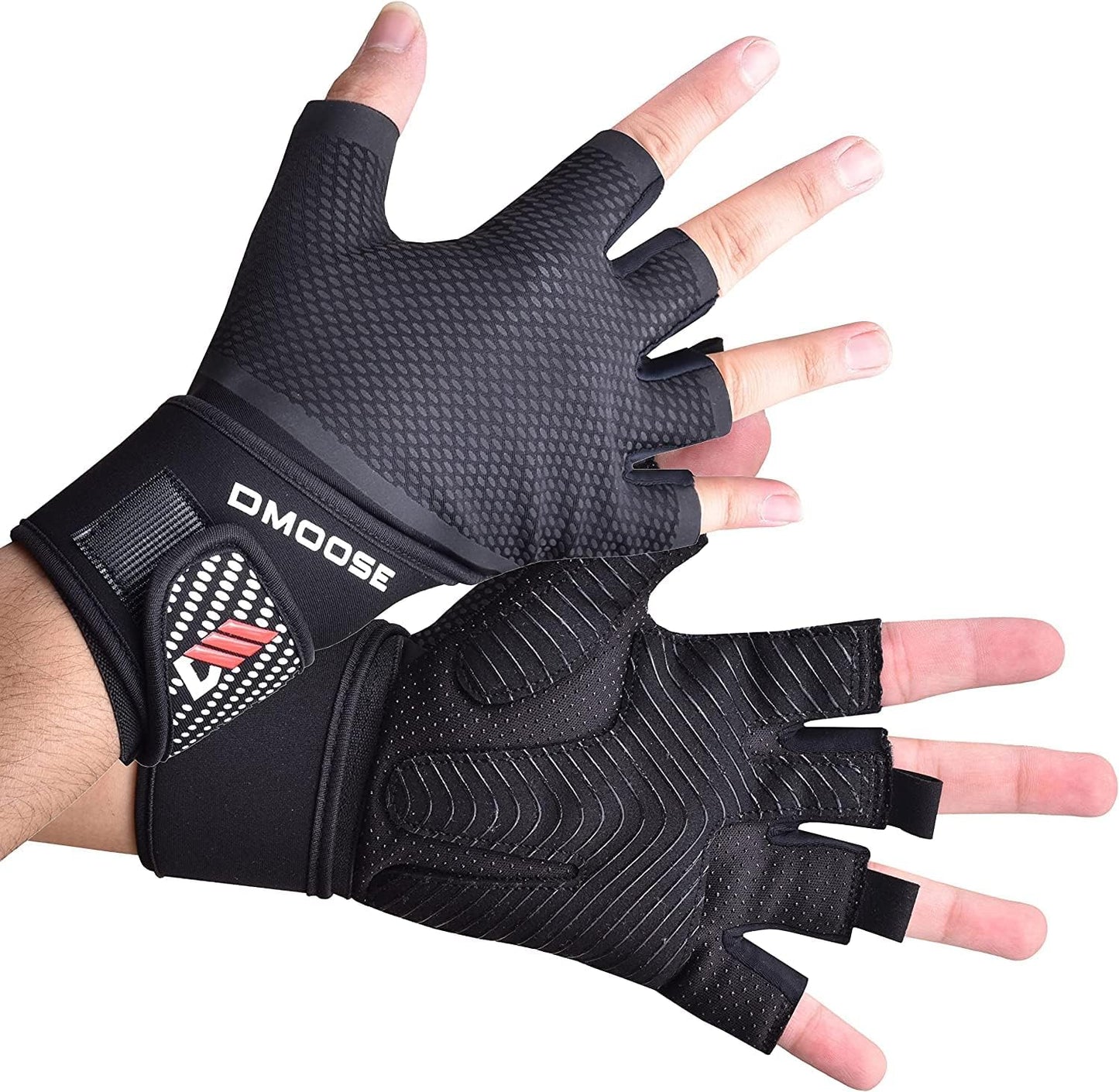 Workout Gloves - Gym Gloves for Weightlifting, Training, Pull-Ups, and Fitness - Weight Lifting Gloves for Men & Women - with or without Wrist Support - Breathable Training Gloves