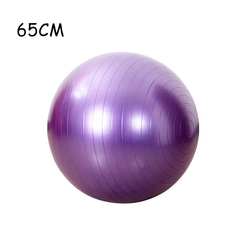 New PVC Fitness Balls Yoga Ball Thickened Explosion-Proof Exercise Home Gym Pilates Equipment Balance Ball 45Cm/55Cm/65Cm/75Cm