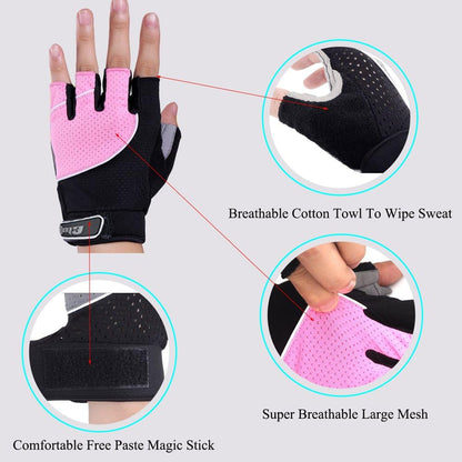 Weight Lifting Gloves Gym Cycling Workout Breathable Light Microfiber Anti-Slip Silica Best Running Mountain Bike Gloves Man and Women