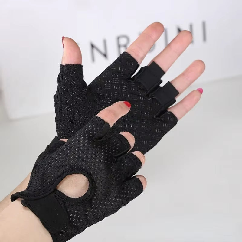 Cycling Fingerless Gloves Professional Gym Fitness Gloves for Women Men Breathable Anti-Slip Summer Fishing Bicycle Bike Gloves