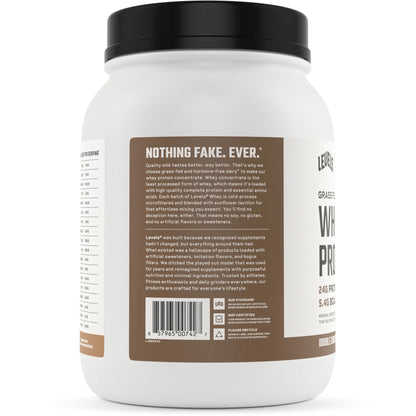 Grass Fed Whey Protein Powder, No Artificials, 24G of Protein, Double Chocolate, 1.48LB